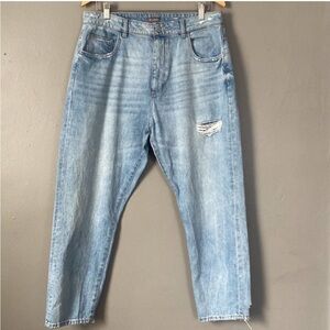 DL1961 High Rise Straight Leg Jeans.
